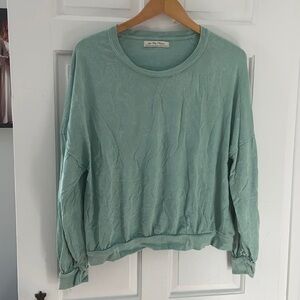 We The Free oversized garment dyed long sleeve crew neck